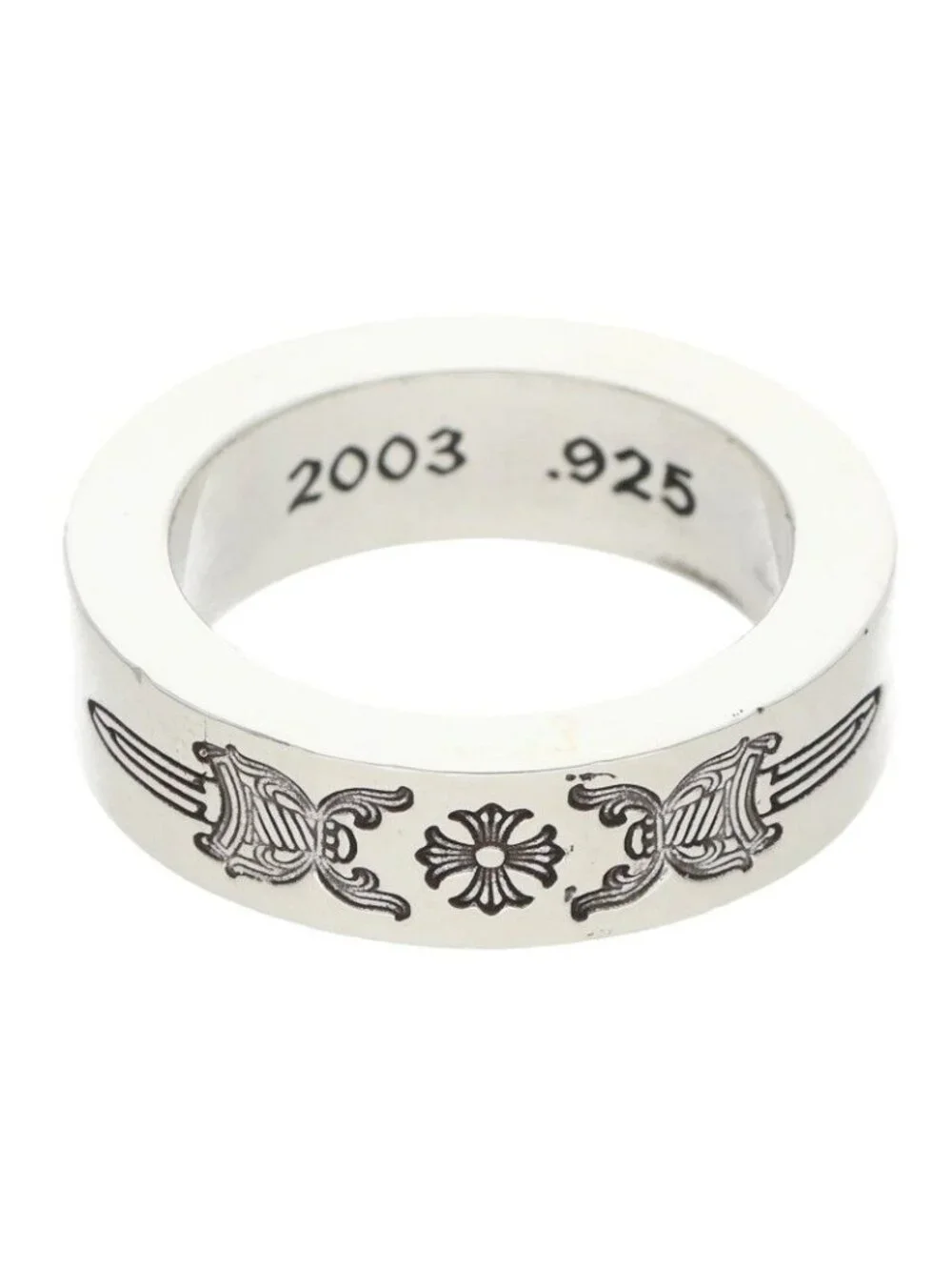 Chrome Hearts Spacer Dagger Silver Ring
